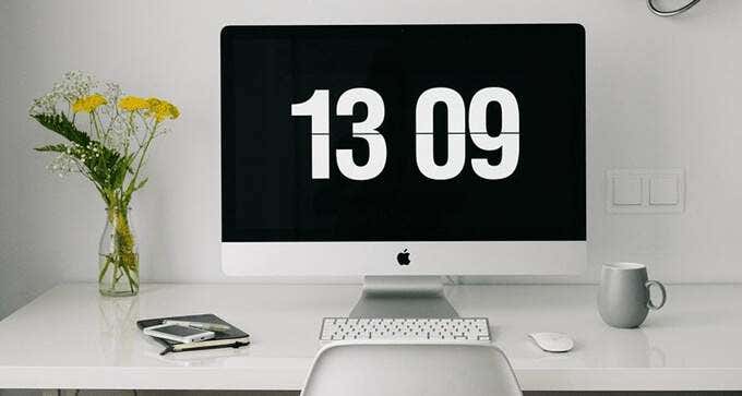 digital clock desktop windows 10
