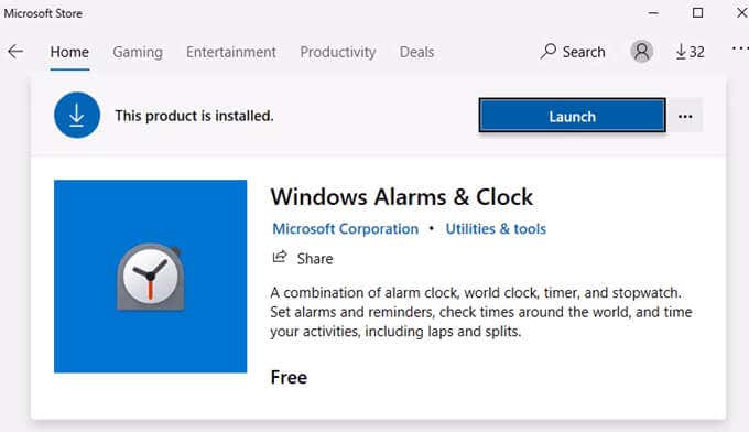 Windows Clock - Microsoft Apps