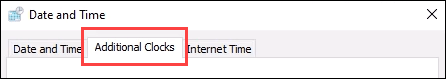 add clock to desktop windows 10