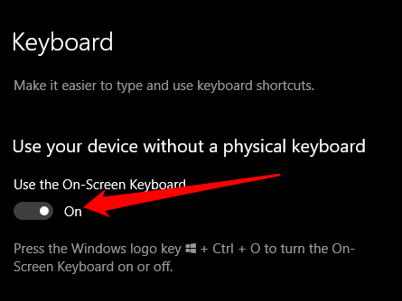 8 Ways to Enable On Screen Keyboard on Windows 10 - 86