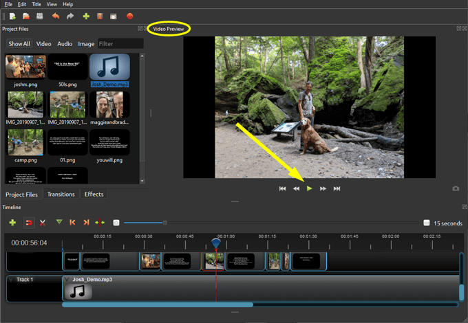 openshot video editor edit duration