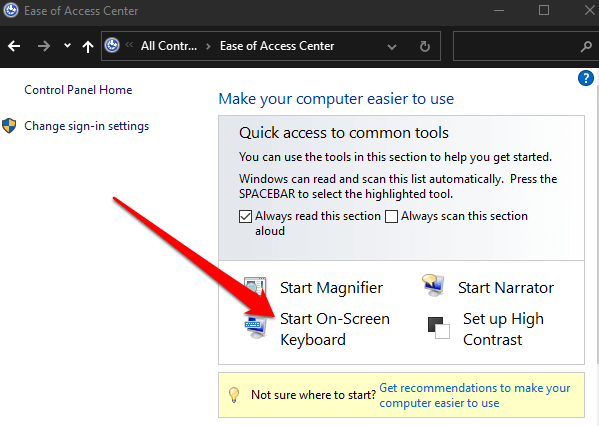 8 Ways to Enable On-Screen Keyboard on Windows 10 image 19