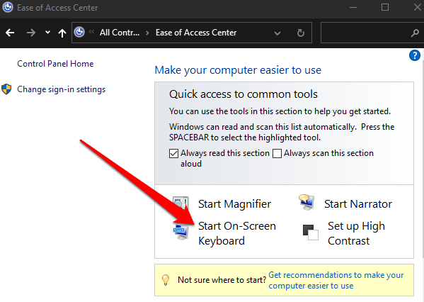 8 Ways to Enable On Screen Keyboard on Windows 10 - 14