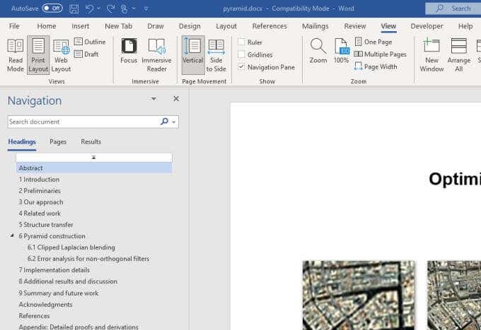 how to transfer pages to word