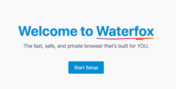 waterfox search engine