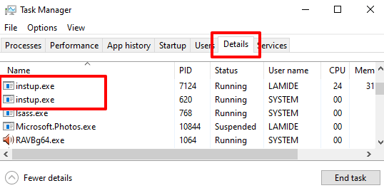 What is instup exe and Is it Safe  - 38