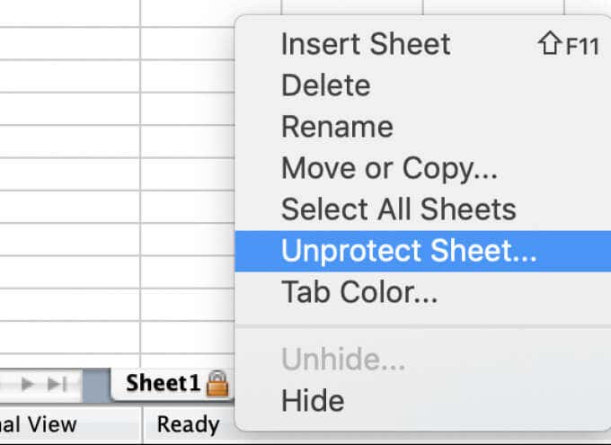 excel for mac padlock icon sheets