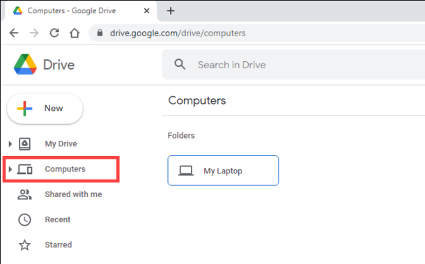 google drive folder backup from my dekstop