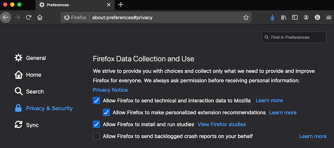 privacy add on firefox for mac