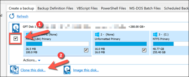 macrium reflect how to clone a larger disk to smaller