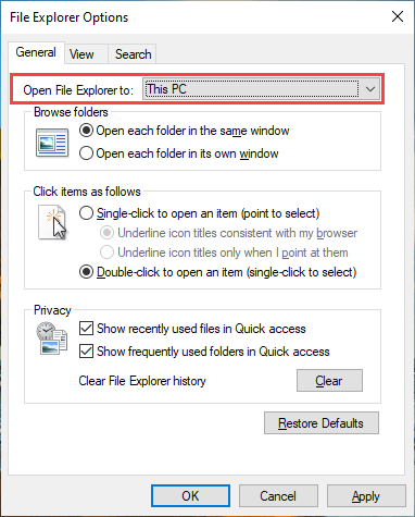 04 Change Default File Explorer View