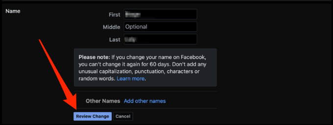 How to Change Your Name or Username on Facebook - 93