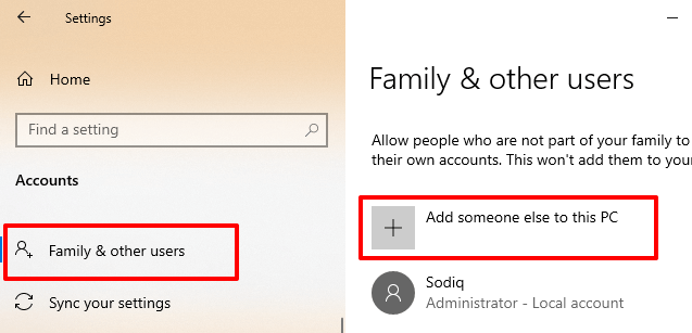 microsoft family account not working