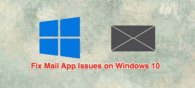 windows 10 mail and calendar app not working