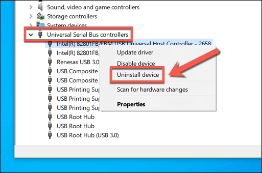 How to Troubleshoot a  Power Surge on USB Port  Error on Windows 10 - 87