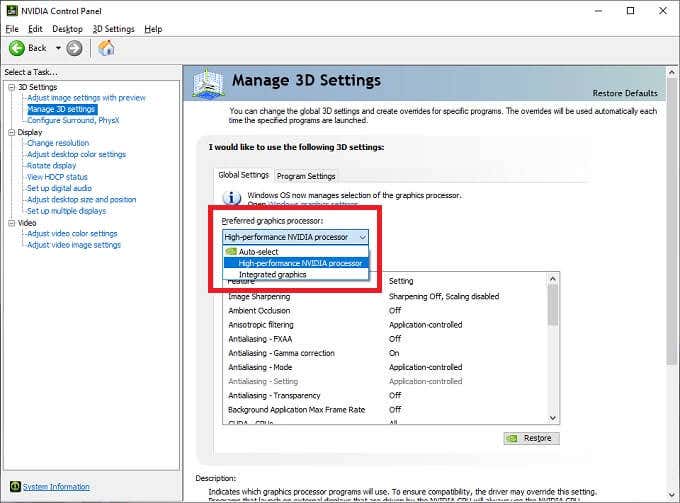 How to Switch Between Dedicated GPU and Integrated Graphics