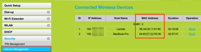 how to find wireless mac address for amazon tap