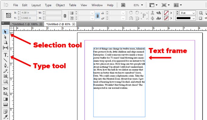 indesign intools menu key doesnt delete