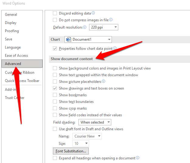 add bookmarks to charts in word for mac