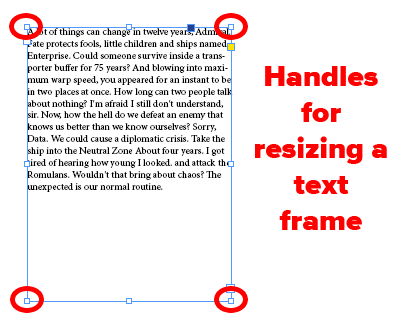 how to insert text box in indesign