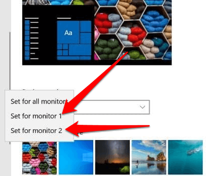 How to Set Different Wallpaper on Each Monitor in Windows 10 - 2