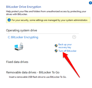 How to Turn Off or Disable Bitlocker on Windows 10