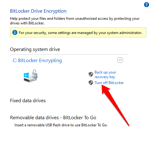 How to Turn Off or Disable Bitlocker on Windows 10 - 23