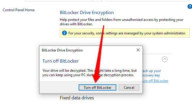 bitlocker encryption windows 10