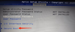 How to Disable Secure Boot on Windows 10