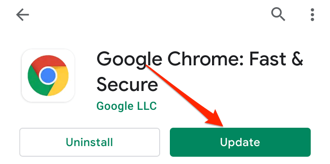 Update Chrome Android secara berkala