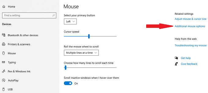 3 Additional Mouse Options