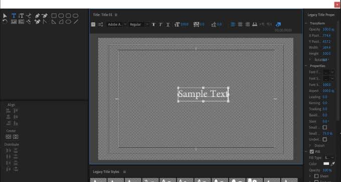 How to Create Title Graphics in Adobe Premiere Pro - 2