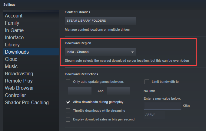 FIX  Steam Download Stuck at 0 Bytes - 5