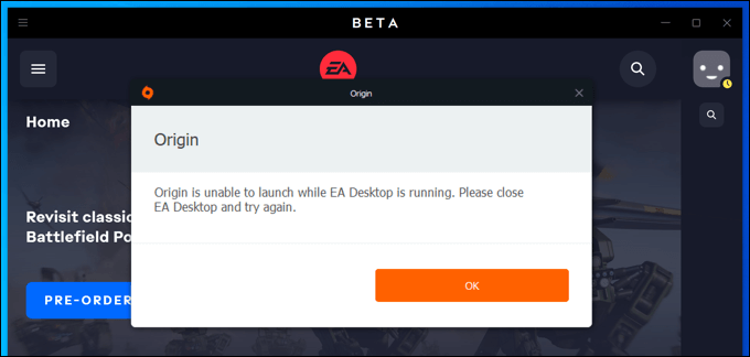 What to Do if EA Desktop or Origin Won't Open