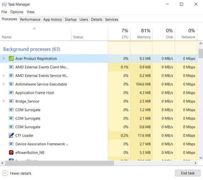 How to Set Process Priority in Task Manager on Windows 10