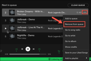 How to Clear a Queue on Spotify