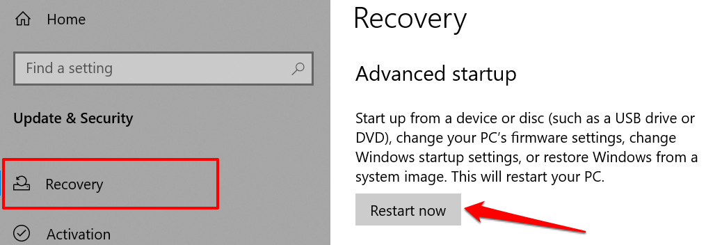 Server Restart Stuck on Strike the F1 Key to Continue - Windows