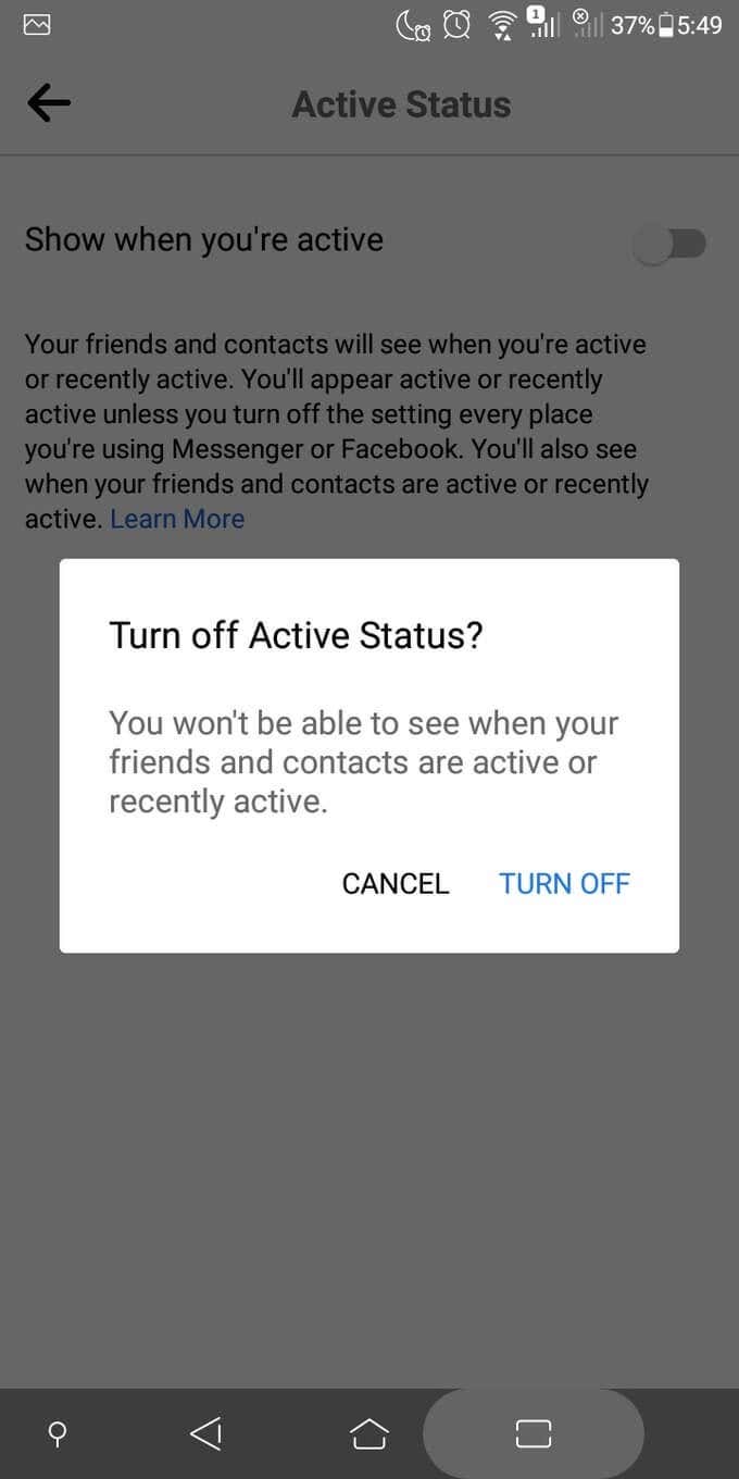 How to Turn Off Active Status on Facebook to Appear Offline - 1