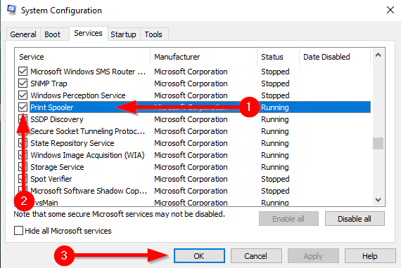 How Disable Print Service on Windows
