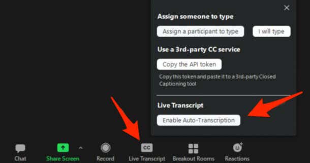 How to Enable Closed Captioning and Live Transcription in Zoom