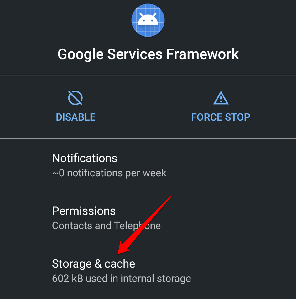 Google services Framework.