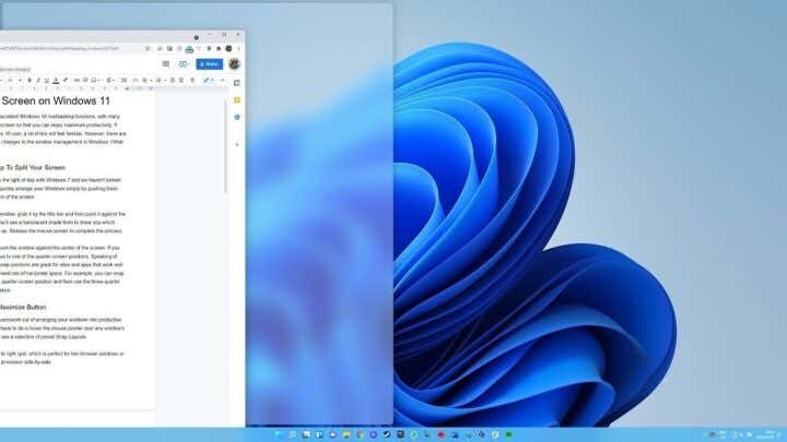 How to Split Screen on Windows 11
