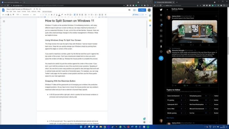 How to Split Screen on Windows 11