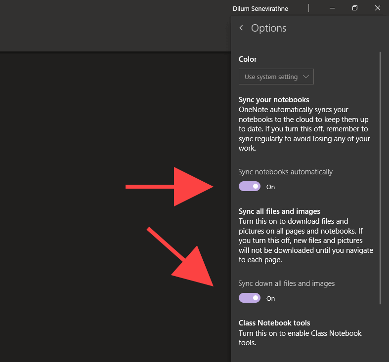 onenote class notebook never syncs