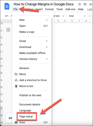 How to Change Margins in Google Docs