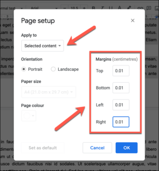 How to Change Margins in Google Docs