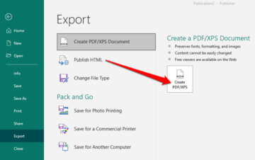 How To Convert Microsoft Publisher Files to PDF