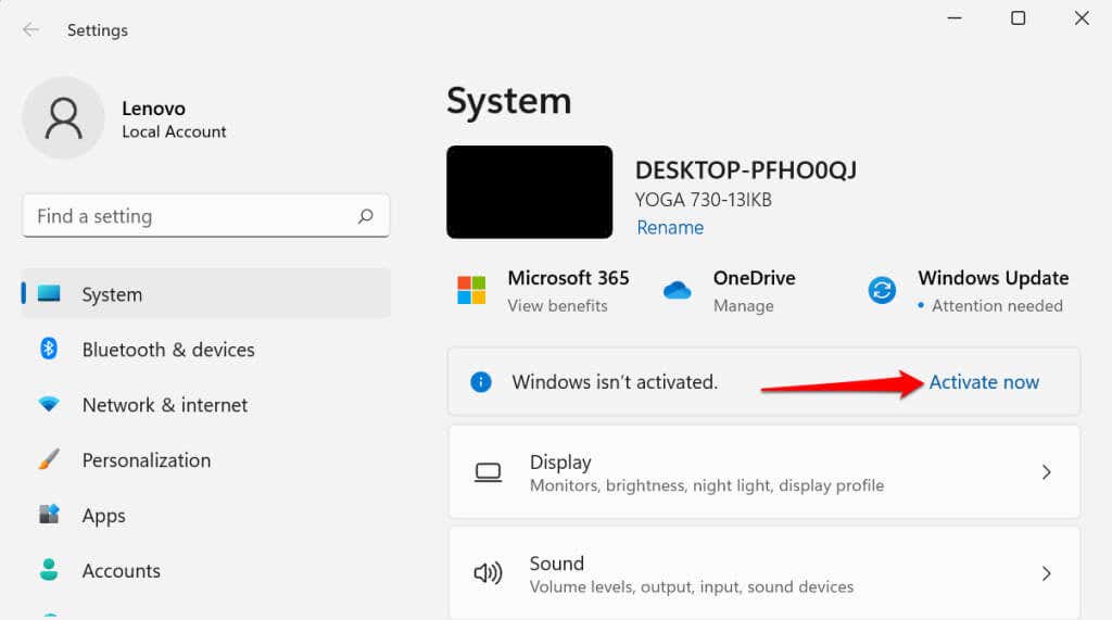 Activate Windows 11 after installation in Parallels Desktop