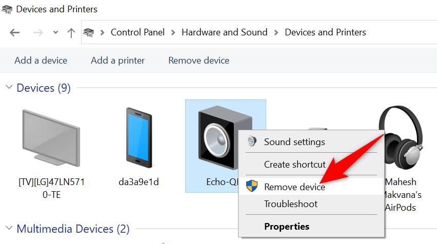 Remove device