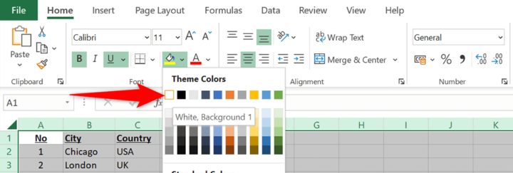 How to Remove Gridlines in Excel